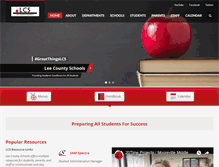 Tablet Screenshot of leecountyschools.us